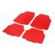 Tapis Auto BDP PVC 4 pieces Tuning metallise Rouge Universel